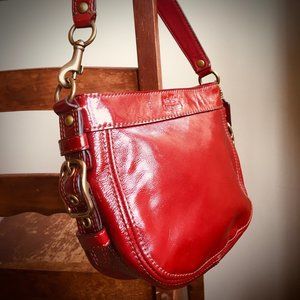 COACH Zoe Purse - Patent leather red